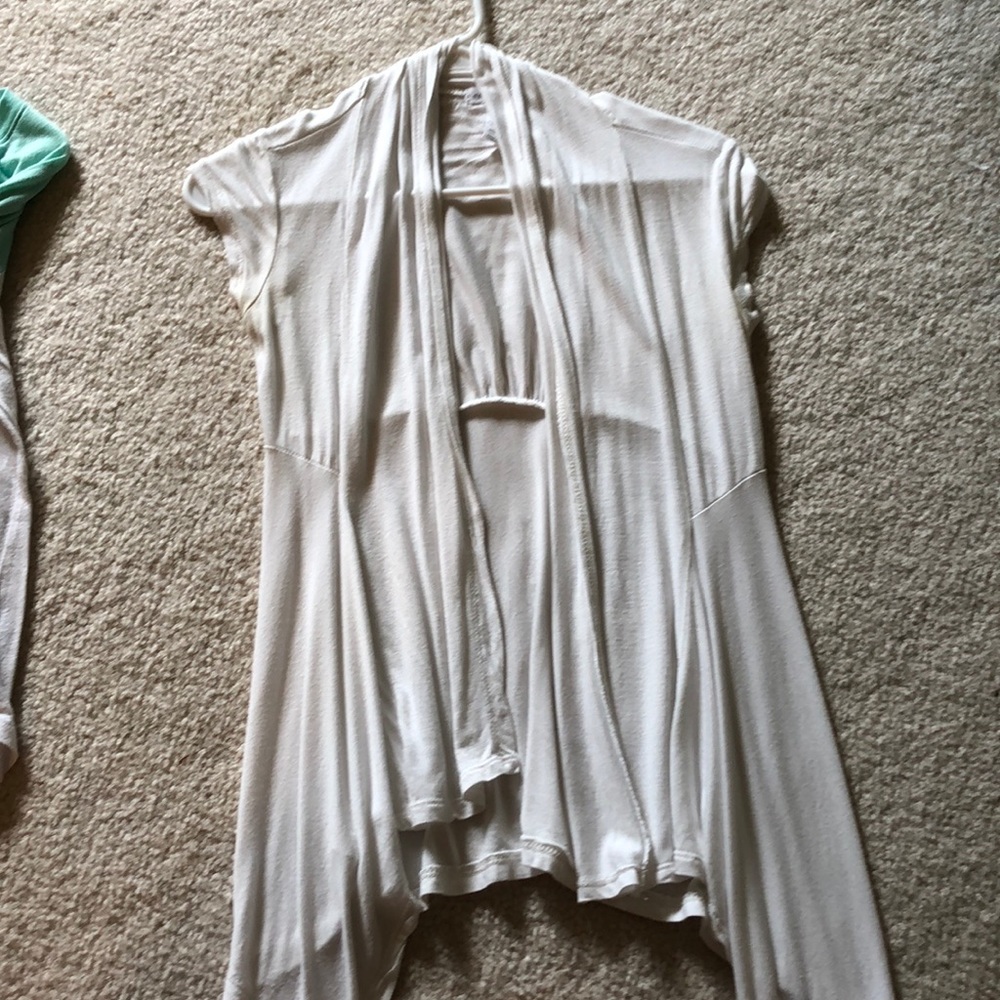 White cardigan